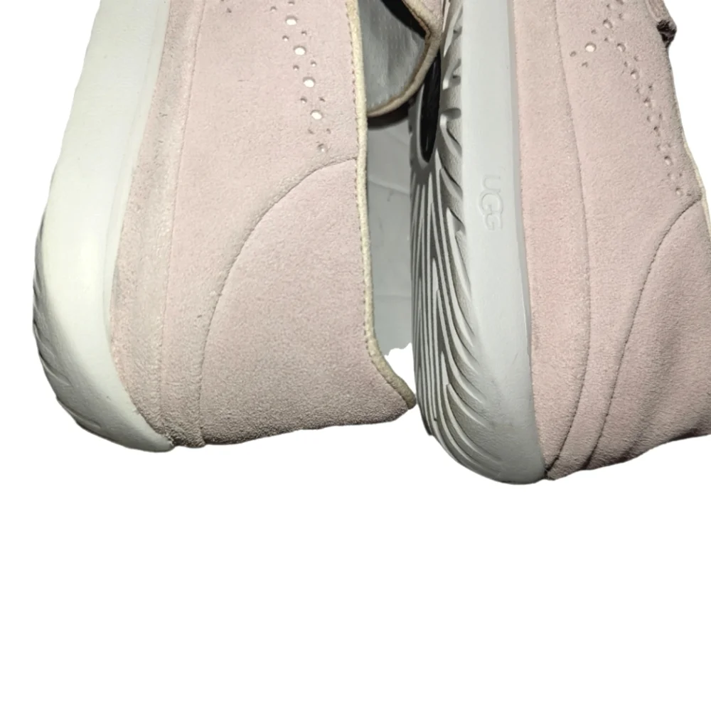 Mens UGG Pink Cali Penny Loafers Slip On Suede Leather Shoes 7 - Picture 9 of 12